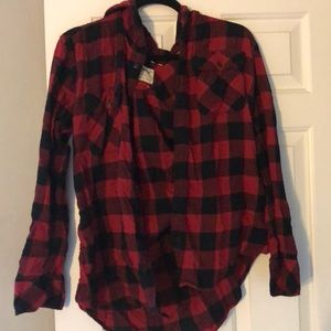 Aritzia hooded flannel